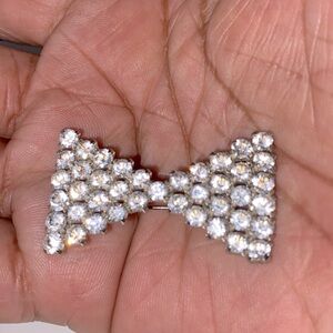 Vintage Bow rhinestones Brooch